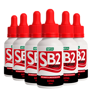 Kit 6 frascos SB2 Turbo Gotas